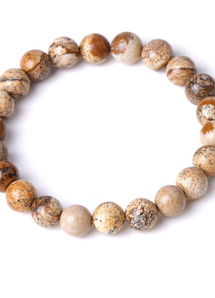 Браслет пейзажна яшма 8мм.
