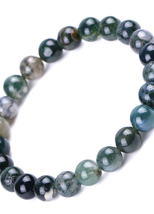 Браслет индийский агат 8мм.