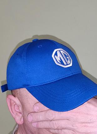 Стильная фирменная официальная бейсболка кепка mg merchandise light blue, регулируемая.