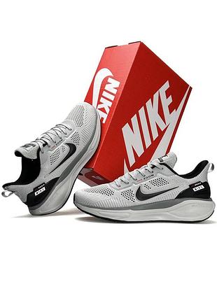 Чоловічі кросівки nike air zoom x react light grey black