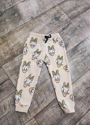 Штаны, джоггеры утепленные, с начесом, minnie mouse, disney, next, р. 98-104, 3-4 года, длинна 55см