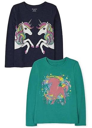 Childrens place набор регланов для девочки unicorn