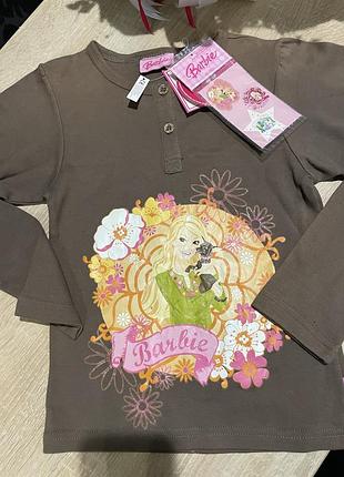 Дитячий котоновий реглан кофтинка для дівчинки barbie