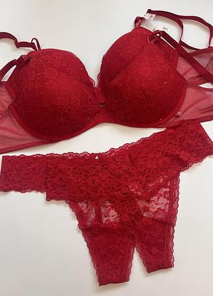 Комплект, бюстгальтер victoria’s secret