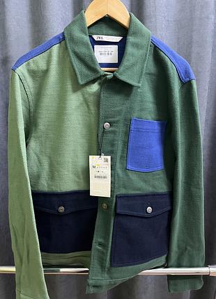 Куртка джинсова zara colour block