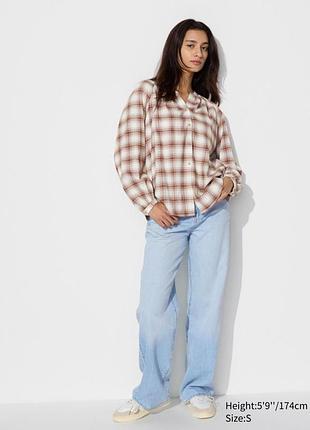Фланелевая рубашка uniqlo