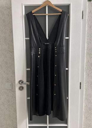 Шкіряний сарафан zara