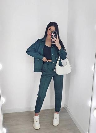 Костюм женский двойной замш