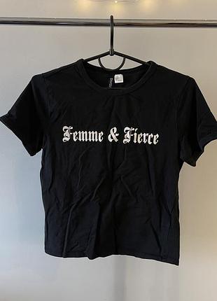 Футболка з принтом h&m хс-м