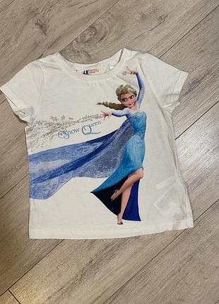 Футболка с эльзой 92р