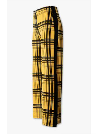 Крутые джерси брюки с боковыми разрезами, высокая талия, от c&a. германия. s