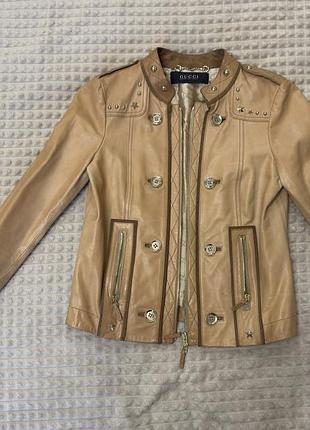 Шкіряна курточка gucci