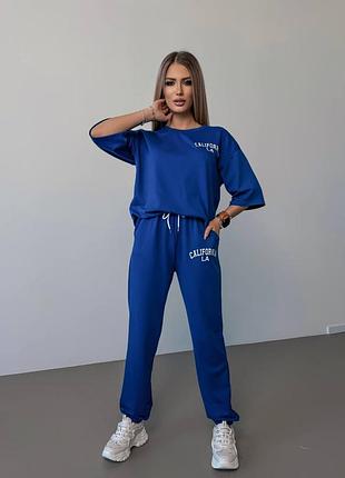 Женский спортивный костюм на лето футболка и штаны