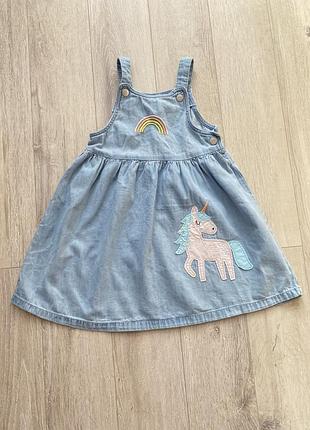 Сарафан джинсовый 98/104р