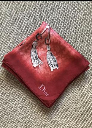 Шелк натуральный платок dior