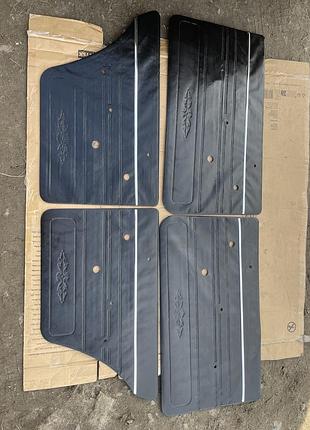 Карты двери ваз 2106 черный на пластике