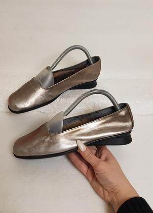 Кожаные мягкие бронзовые туфли aerosoles 39-39,5р