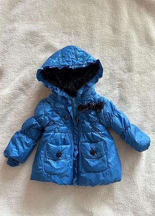 Куртка демисезон весна осень на девочку с капюшоном на синтепоне 💙💛