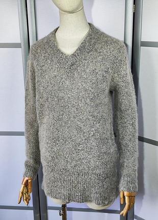 Стильный свитер из мягкой пушистой пряжи альпака шерсть