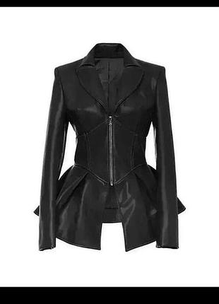 Куртка косуха з корсетом тренд zara