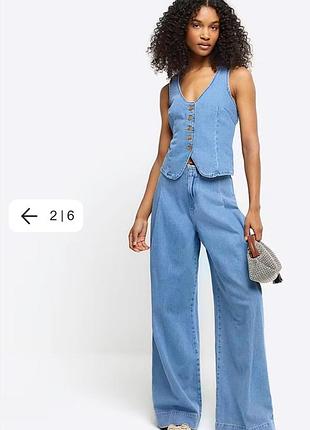 Штани, джинси широкі 14r/ xxl river island
