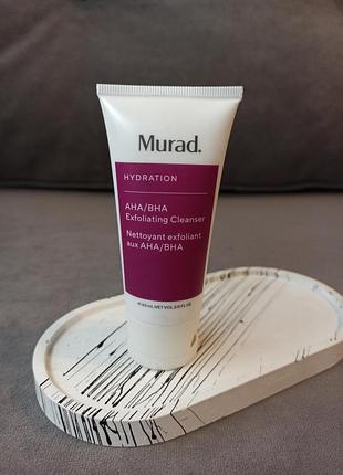 Очищувальний гель murad hydration aha/bha exfoliating cleanser 60 мл
