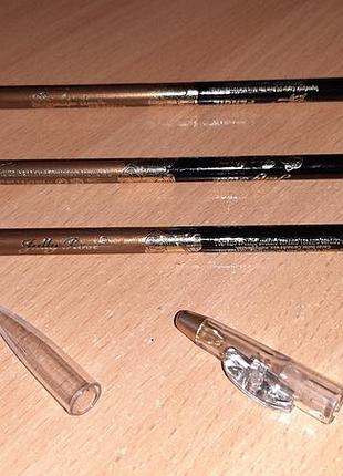 Косметический карандаш 2 в 1 - подводка с точилкой для век и губ, двухсторонний.