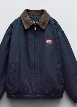 Бомбер navy zara
