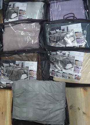 Отличный комплект постельного белья с одеялом сатин