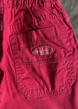 Штани червоні унісекс 4