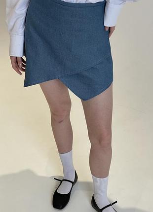 Шорти спідниця (денім) розмір м дуже хороший стан