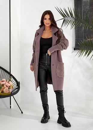 Весеннее пальто альпака размер 44-50