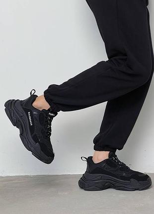 Кроссовки balenciaga triple s black