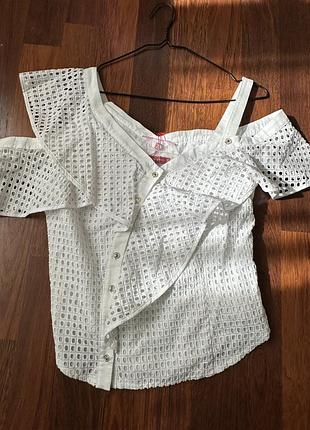 Блуза/ топ з прошиви 100 відсотковий котон