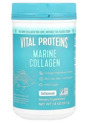 Морський колаген vital proteins marine collagen пептиди для шкіри волосся нігтів без добавок 221 г