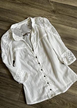 Преміальна сорочка з мереживом
