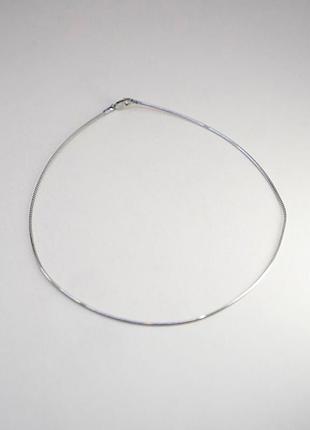 Серебряная цепочка чокер 925