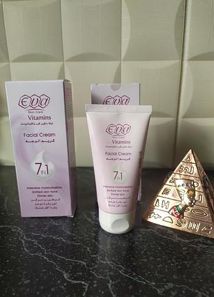 Eva skin care with vitamins - вітамінізований зволожуючий крем для обличчя 7 в 1. єгипет