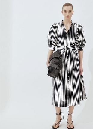 Платье с поясом h&m, p. m-l
