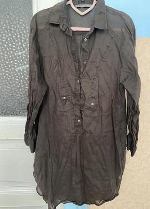 Плаття туніка zara 50 хл натуральна тканина