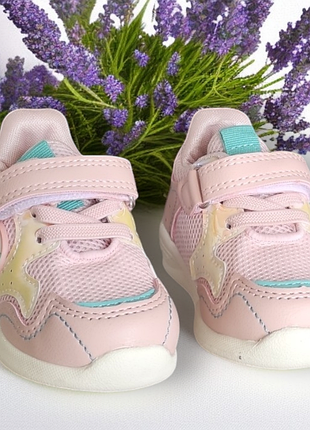 Дитячі рожеві демі сітка кросівки кеди весна літо для дівчинки
