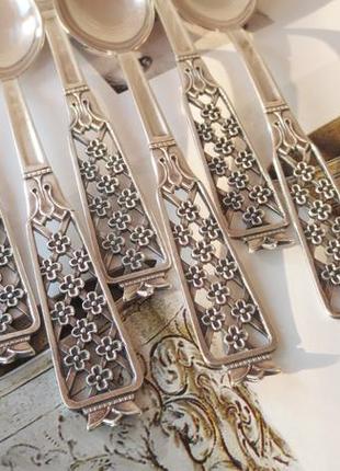 Вінтажні срібні кавові ложки 1959 року ложечки