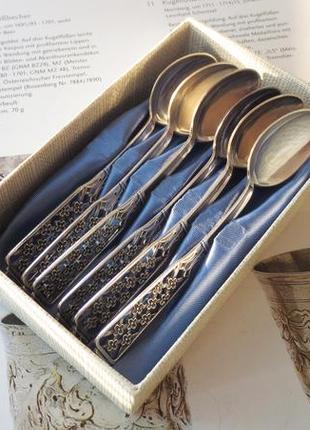 Вінтажні срібні кавові ложки 1959 року ложечки