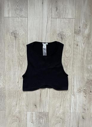 Топ в рубчик zara