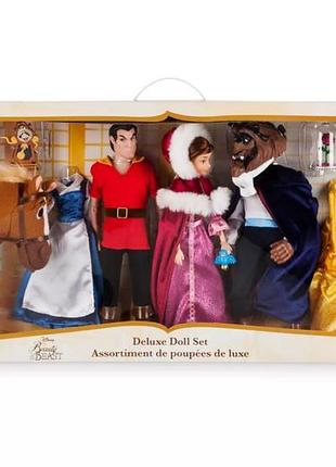 Набір ляльок красуні та чудовисько, гастон, білль disney beauty and the beast doll