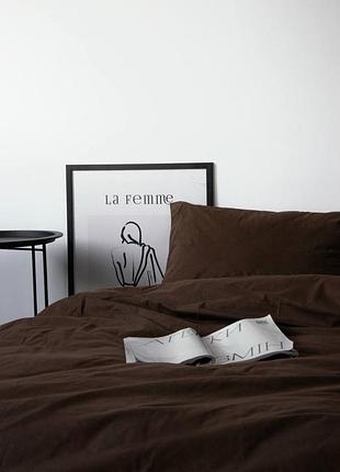 Постель из 100% хлопка шоколада 30 цветов