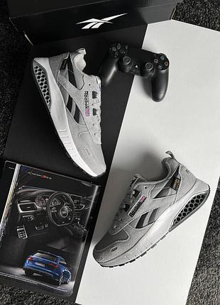 Reebok classic leather hexalite grey black white