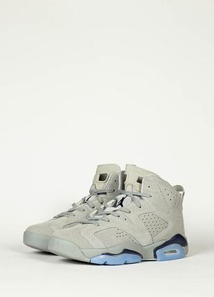 Мужские кроссовки nike air jordan retro 6 gray