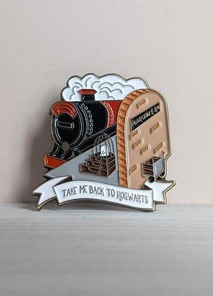 Значок platform 93⁄4 harry potter hogwarts gryffindor брошка платформа 9 3/4 поїзд хоґвортс грифіндор сова гаррі потер