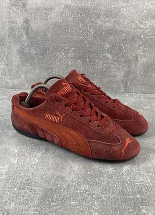 Красные замшевые кеды puma cintura cat